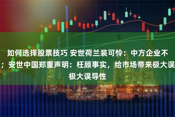 如何选择股票技巧 安世荷兰装可怜：中方企业不理人；安世中国郑重声明：枉顾事实，给市场带来极大误导性